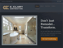 Tablet Screenshot of cclarycontracting.com